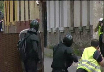 Guerrilla urbana entre mineros y antidisturbios en León