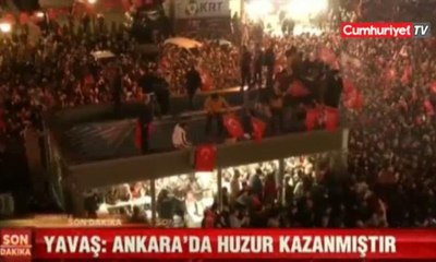 Mansur Yavaş'ın konuşması "Mustafa Kemal'in askerleriyiz" sloganlarıyla kesildi