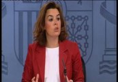 La vicepresidenta asegura que el gobierno, a pesar de los que dicen los mercados, trabaja para sacar a España adelante