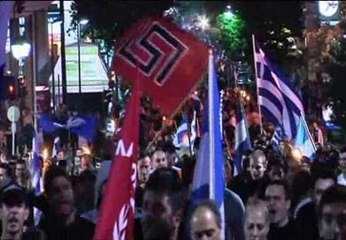 Manifestación de "Amanecer dorado"