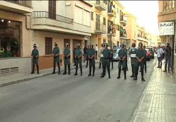 Amplio despliegue policial en una visita del president balear