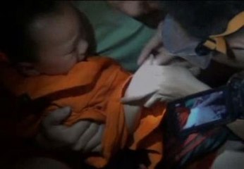 Rescate de película en una familia china