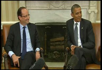 Obama a Hollande: "Me gustaría conocer su opinión sobre las hamburguesas de queso de Chicago"