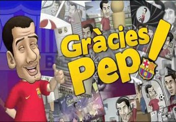 Los Barça Toons se despiden de Guardiola