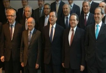 Foto de familia del Consejo de Gobierno del BCE