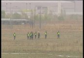 Dos militares muertos al estrellarse un avión de instrucción en Alcalá de Henares