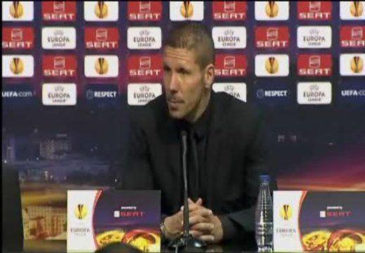 Simeone: Los atléticos están orgullosos de su equipo