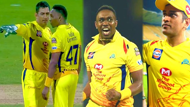 IPL 2019 Dhoni advice to bravo | கடைசி ஓவரில் பிராவோவிற்கு ஆலோசனை சொன்ன தோனி