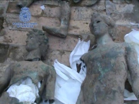 Recuperadas dos estatuas del Alto Imperio Romano