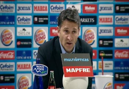 Montanier: Tenemos la sensación de que no merecemos una derrota