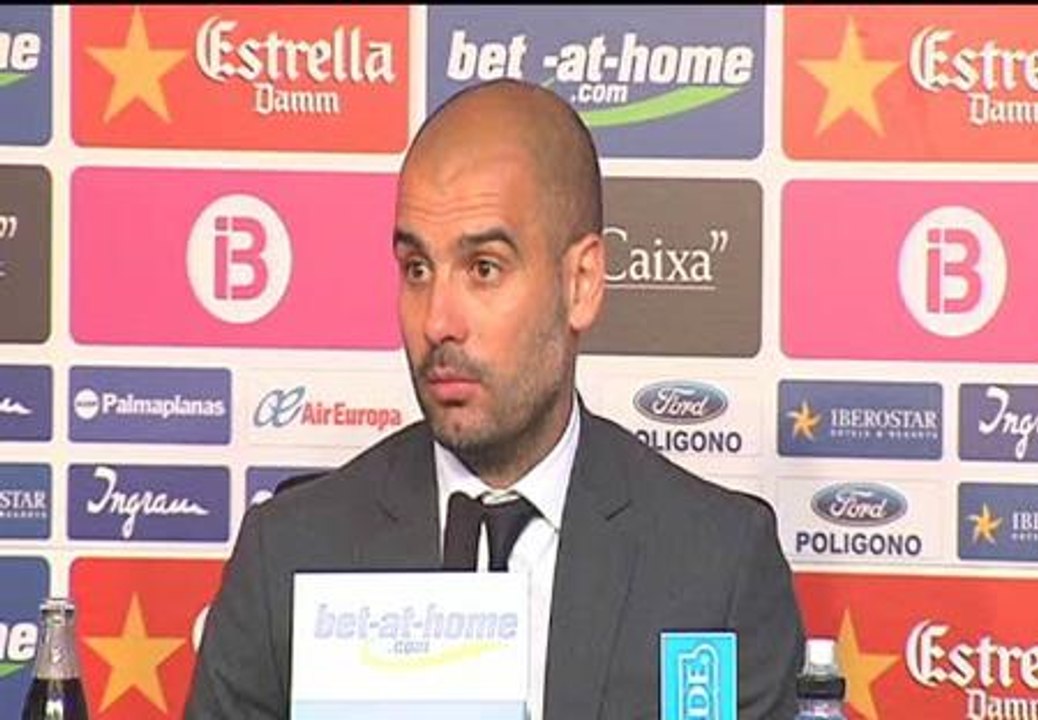Guardiola: "Hemos generado más ocasiones de gol con diez que con once"