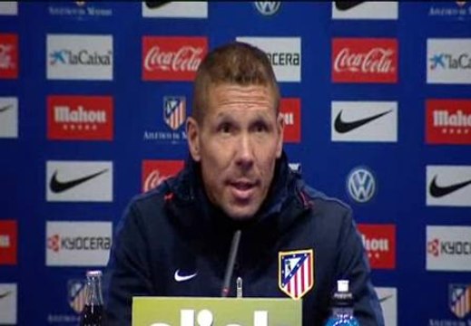 Simeone: Los dos equipos necesitamos los puntos para alcanzar los puestos de arriba