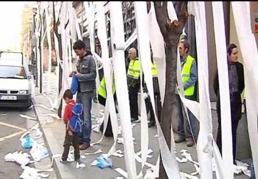 Protesta de los trabajadores de Parques y Jardines de Barcelona