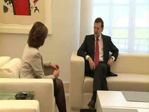 Barcina y Rajoy en Moncloa