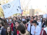Miles de estudiantes se unen en manifestación Valencia