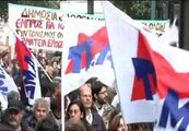 Médicos y enfermeras, en pie de guerra en Atenas