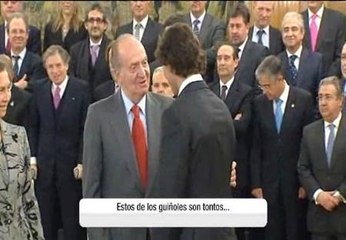 El Rey a Nadal: "Estos de los guiñoles son tontos"