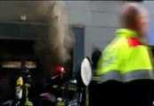 Primeras imágenes de la explosión de una tienda en Barcelona