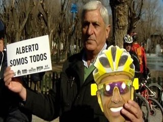 下载视频: Marcha ciclista en Pinto en apoyo a Contador