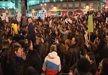 Apoyo masivo en Madrid