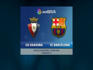 OSASUNA 3 - BARCELONA 2