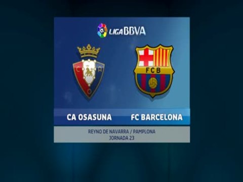 OSASUNA 3 - BARCELONA 2