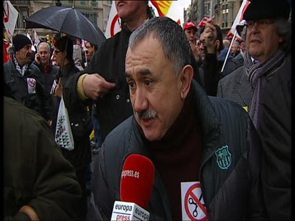 Manifestación contra los recortes en Barcelona