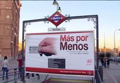 Ciudadanos anónimos dejan en evidencia la 'engañosa' campaña publicitaria del metro de Madrid