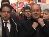 Protesta de Mossos d'Esquadra frente a Felip Puig
