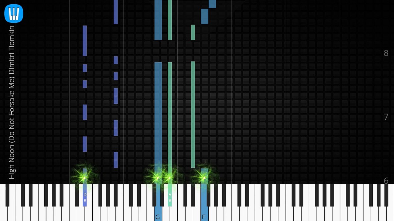  [Piano Solo]High Noon (Do Not Forsake Me)-Synthesia Piano Tutorial