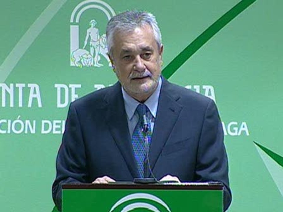 Griñán: "Las elecciones serán el 25 de marzo"