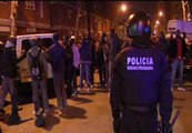 Noche de tiroteos y disturbios en Barcelona