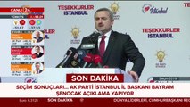AK Parti İstanbul İl Başkanı Bayram Şenocak açıklama yapıyor