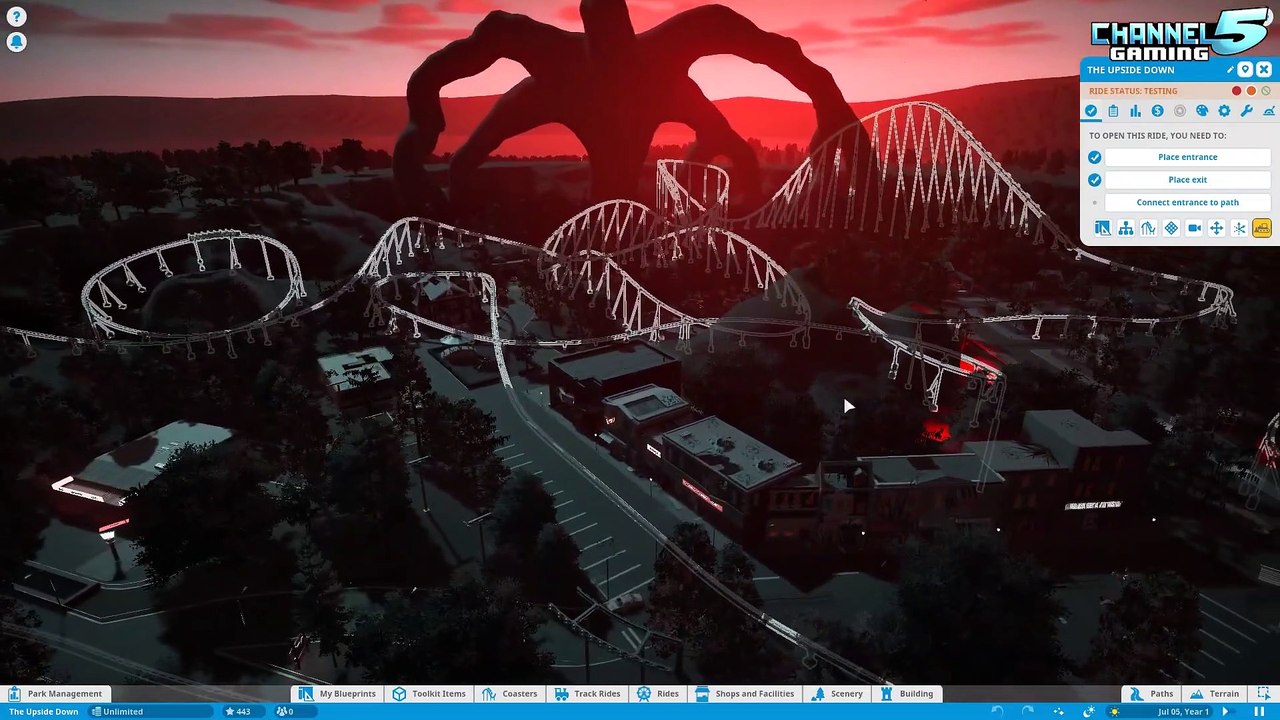 Planet Coaster: Stranger Things - The Upside Down! Coaster Spotlight 621 #PlanetCoaster