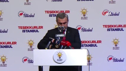 AK Parti İstanbul İl Başkanı Bayram Şenocak: "3 Bin 870 Oy Farkla Seçimi Kazandık"