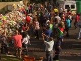 Un mar de flores inunda la casa de Madiba en Johannesburgo