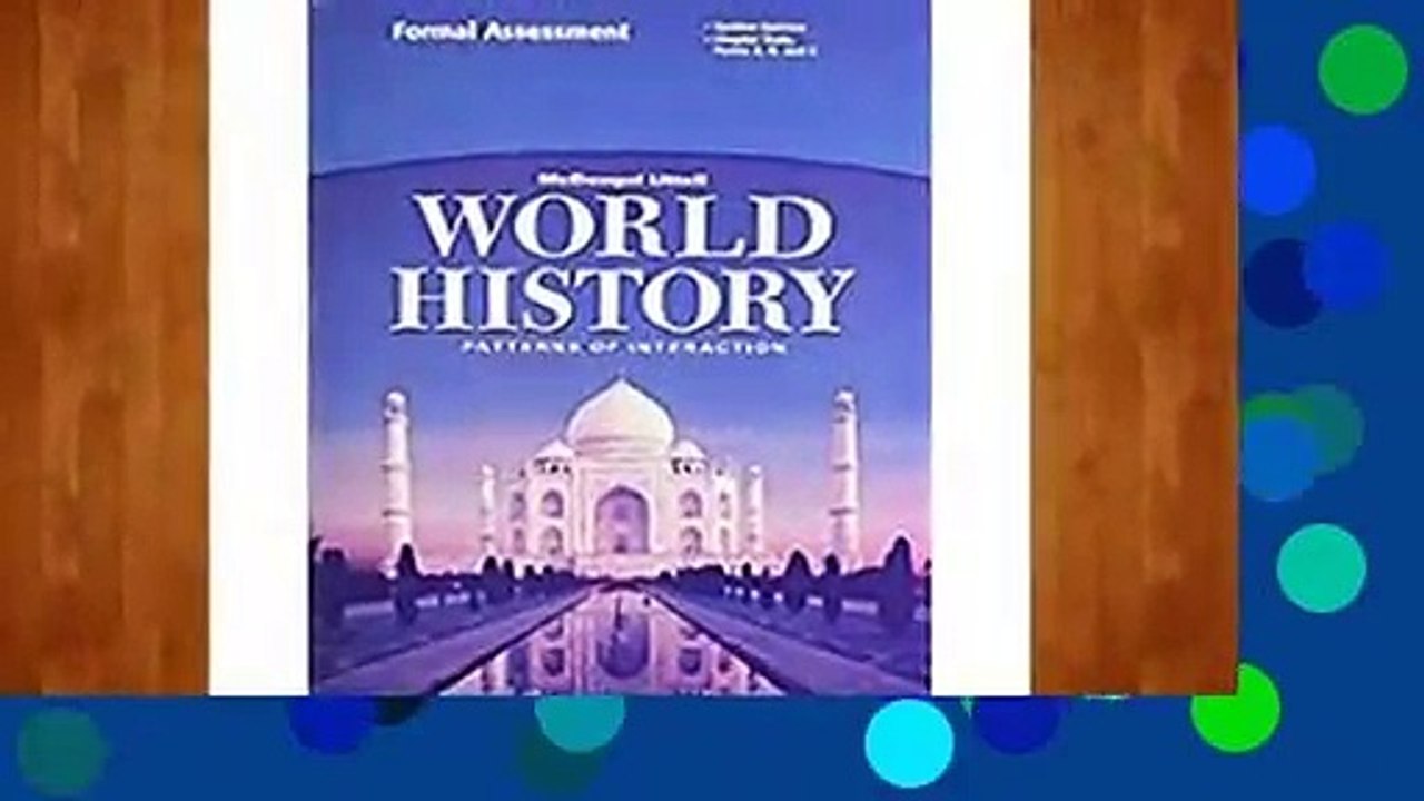 Review  Formal Assessment For Mc Dougal Littell's World History: Patterns Of Interaction -