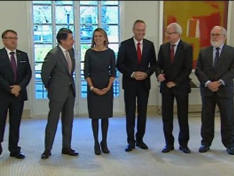Rajoy reúne a cinco autonomías en Moncloa en la presentación del 'pacto del agua'