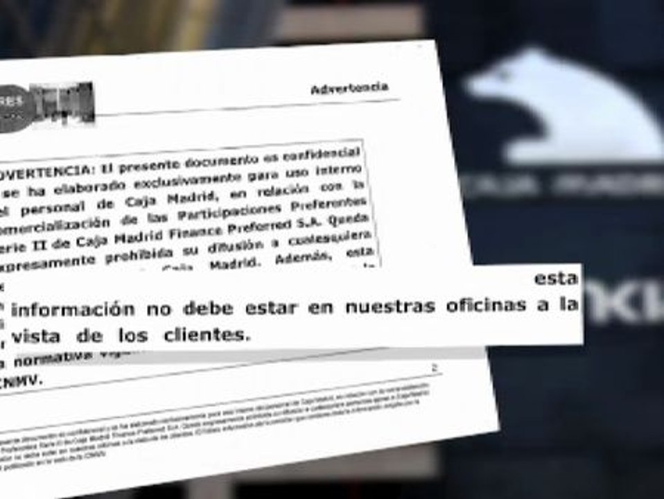 Caja Madrid aleccionaba a sus empleados para vender preferentes