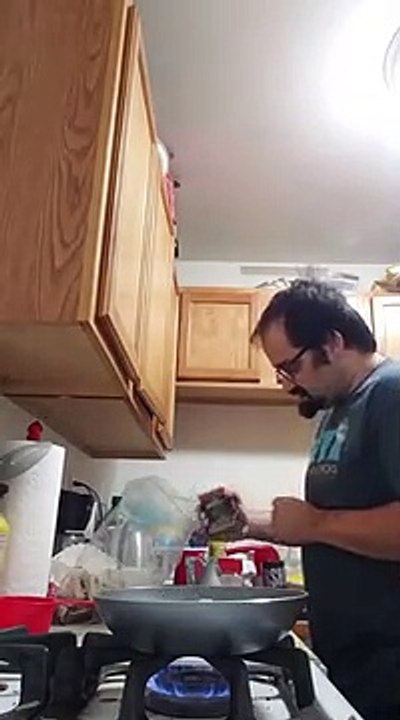 Cooking with dave. Bacon mushroom and cheese om...