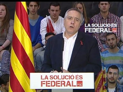 Navarro dice que el PSC no entrará en el juego de los que quieren alimentar el separatismo entre Cataluña y España