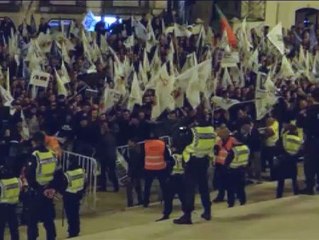 &#039;Invasión pacífica&#039; de policías en Portugal