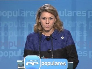 Cospedal recuerda que Fabra ya no tiene responsabilidades orgánicas en el PP