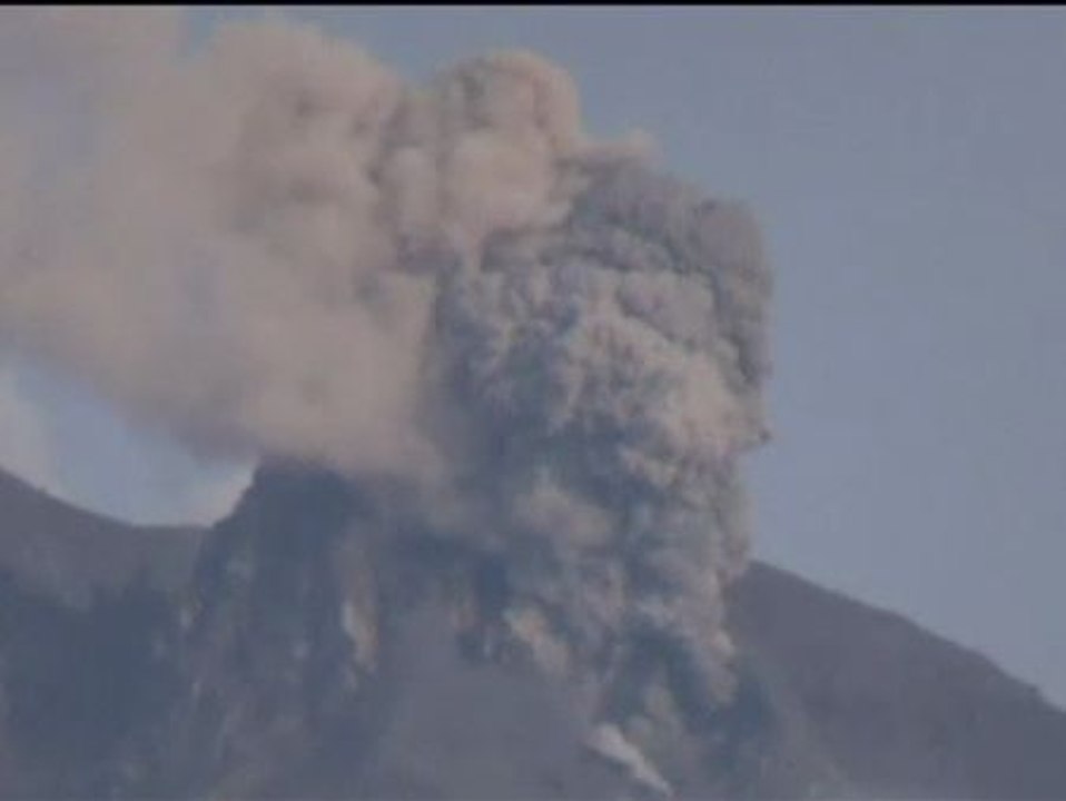 El despertar del volcán Sinabung
