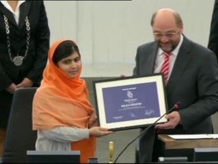 Malala recibe el Premio Sajarov