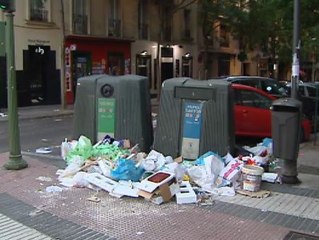Segundo día de huelga de limpieza indefinida en Madrid