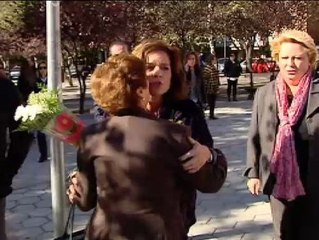 Abucheo a Ana Botella durante un acto de homenaje a las  víctimas del Madrid Arena