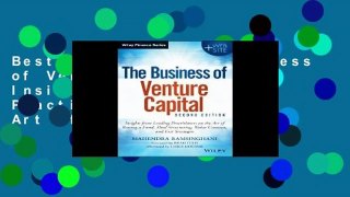 Best product  The Business of Venture Capital: Insights from Leading Practitioners on the Art of