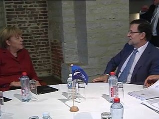 Rajoy se reúne con Merkel en Bruselas