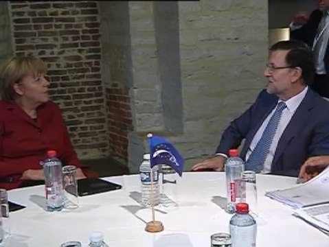 Rajoy se reúne con Merkel en Bruselas